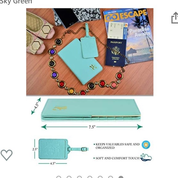 NEW, must n’ go passport wallet and luggage 🧳 tag - Picture 7 of 7